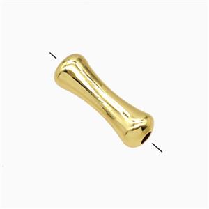 Copper Bamboo Beads Gold Plated, approx 5-15mm [FD27011]