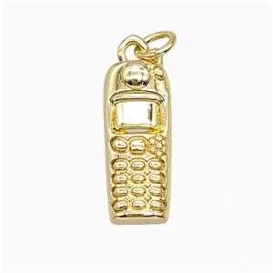 Cellphone Charms Copper Pendant Gold Plated, approx 8-18mm [FD27040]