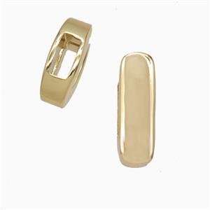 Copper Letter-I Beads Flat Hole Gold Plated, approx 5-17mm, 4-8mm hole [FD27076]