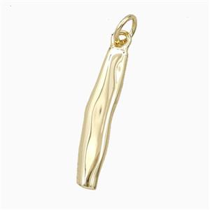 Copper Stick Pendant Gold Plated, approx 5-23mm [FD27153]