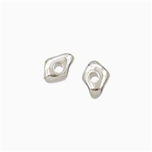 Copper Eye Beads Platinum Plated, approx 4-6mm [FD27211]