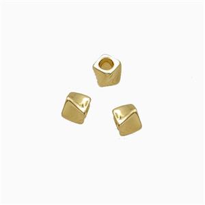 Copper Twist Beads Gold Plated, approx 3.5mm [FD27233]