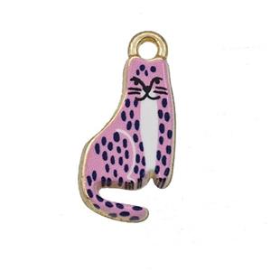 Alloy Cat Pendant Painted Gold Plated, approx 10-18mm [FD27330]