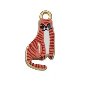 Alloy Cat Pendant Painted Gold Plated, approx 10-18mm [FD27331]