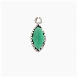 Copper Pendant Pave Zircon, Gold Plated, approx 5x9mm [FD27517]