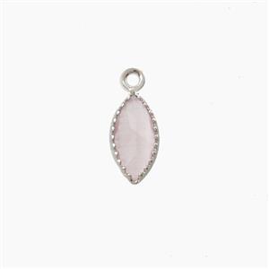 Copper Pendant Pave Zircon, Gold Plated, approx 5x9mm [FD27518]