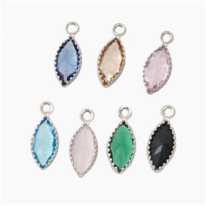 Copper Pendant Pave Zircon, Gold Plated, approx 5x9mm [FD27519]