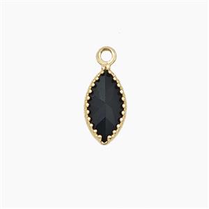 Copper Pendant Pave Zircon, Gold Plated, approx 5x9mm [FD27521]