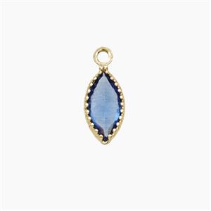 Copper Pendant Pave Zircon, Gold Plated, approx 5x9mm [FD27524]