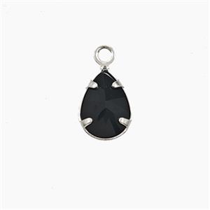 Copper Pendant Pave Zircon, Gold Plated, approx 6x8mm [FD27533]