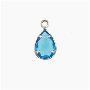Copper Pendant Pave Zircon, Gold Plated, approx 6x8mm [FD27535]