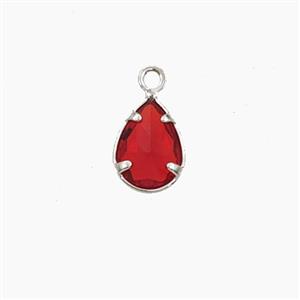 Copper Pendant Pave Zircon, Gold Plated, approx 6x8mm [FD27536]
