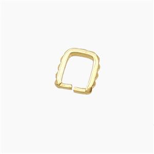 Copper Clip Earrings Gold Plated, approx 9-10mm [FD27598]