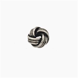 Copper Knot Beads Antique Silver, approx 7mm [FD27606]
