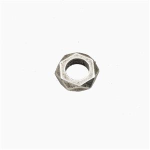 Copper Rings Beads Antique Silver, approx 7mm [FD27608]