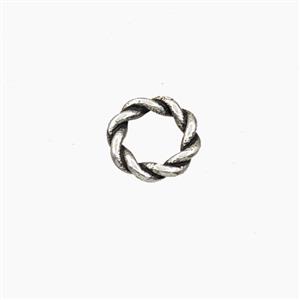 Copper Close Jumprings Antique Silver, approx 8mm [FD27609]