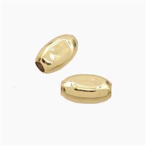 Copper Rice Beads Hammered Gold Plated, approx 6-10mm [FD27646]