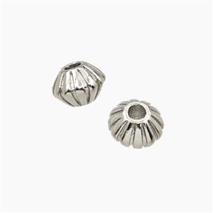 Copper Bicone Beads Platinum Plated, approx 7.5mm [FD27651]