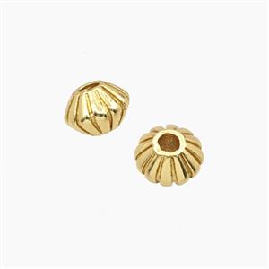 Copper Bicone Beads Gold Plated, approx 7.5mm [FD27652]