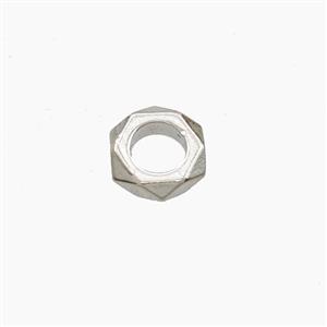 Copper Rings Beads Platinum Plated, approx 7mm [FD27667]