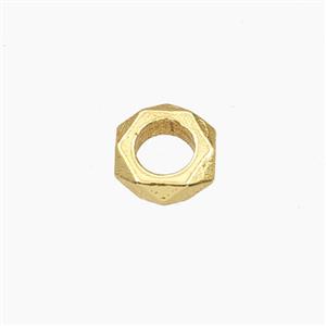 Copper Rings Beads Gold Plated, approx 7mm [FD27668]