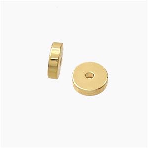 Copper Heishi Spacer Beads Gold Plated, approx 6mm [FD27686]