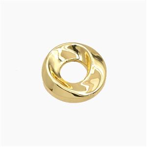 Copper Circle Beads Gold Plated, approx 15mm [FD27714]