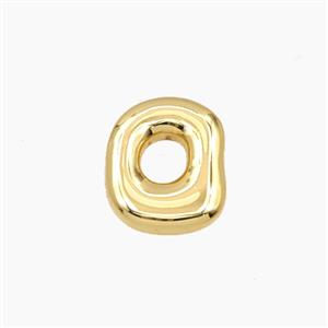 Copper Circle Beads Gold Plated, approx 11-13mm [FD27726]