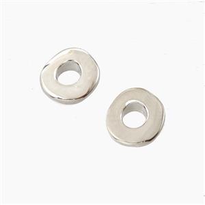 Copper Heishi Beads Platinum Plated, approx 10-11mm [FD27733]