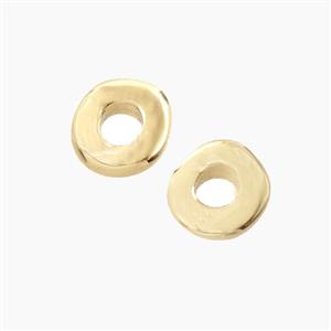 Copper Heishi Beads Gold Plated, approx 10-11mm [FD27734]