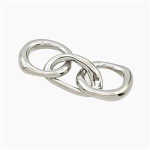 Copper Link Connector Platinum Plated, approx 14-35mm [FD27739]