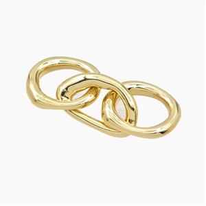 Copper Link Connector Gold Plated, approx 14-35mm [FD27740]