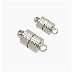 Copper Magnetic Clasp Platinum Plated, approx 6mm [FD27743-6MM]