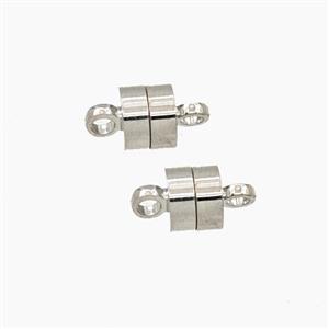 Copper Magnetic Clasp Platinum Plated, approx 6mm [FD27745]
