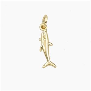 Copper Shark Pendant Gold Plated, approx 5-15mm [FD27936]