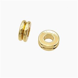 Copper Heishi Spacer Beads Gold Plated, approx 9mm [FD28283]