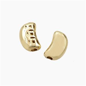 Chinese Traditional Lock Charms Copper Beads Gold Plated, approx 7-12mm [FD28455]