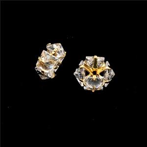 Cubic Zirconia Rondelle Beads, approx 8mm [FD28513]