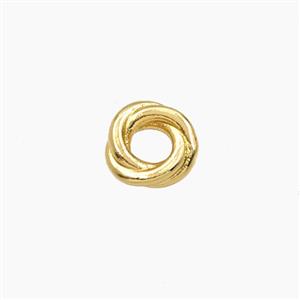 Copper Rings Beads Gold Plated, approx 8mm [FD28596]