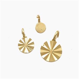 Copper Sunburst Pendant Gold Plated, approx 4mm [FD28605-4MM]