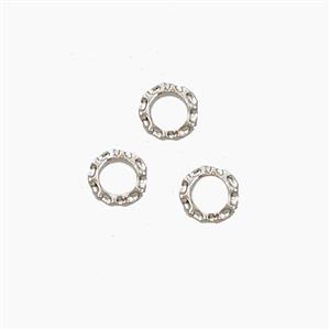 Copper Bead Pave Zircon, Gold Plated, approx 3mm [FD28616]