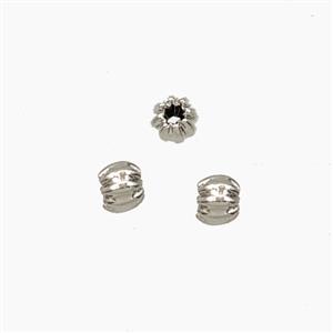 Copper Bead Pave Zircon, Gold Plated, approx 3mm [FD28618]