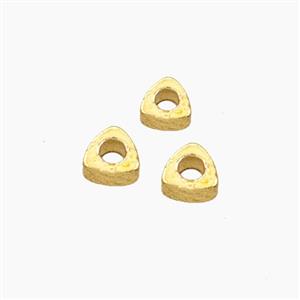 Copper Triangle Beads Gold Plated, approx 3mm [FD28624]