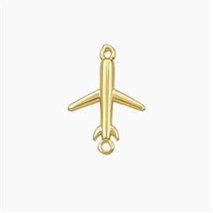 Copper Airplane Connector Gold Plated, approx 11-15mm [FD28626]