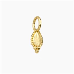 Copper Teardrop Pendant Gold Plated, approx 5-14mm [FD28671]
