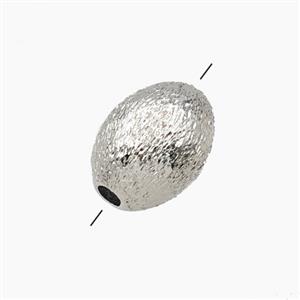 Copper Rice Beads Brushed Platinum Plated, approx 10-13.5mm [FD28743]