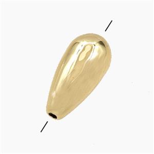 Copper Teardrop Beads Gold Plated, approx 8-17mm [FD28746]
