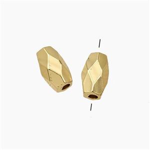 Copper Rice Beads Faceted Gold Plated, approx 5-8.5mm [FD28762]