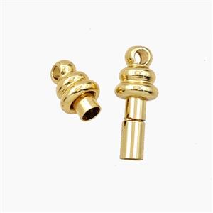 Copper Clasp Gold Plated, approx 6-15mm [FD28774-L]