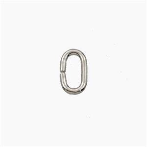 Copper Oval JumpRings Platinum Plated, approx 4-7mm [FD28775]